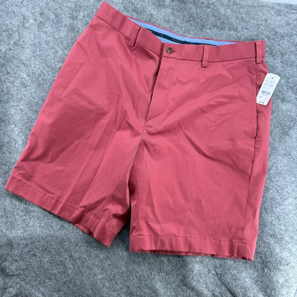 Brooks Brothers Advantage Chino Men 35W Red Pink NWT Waistband Flat Front